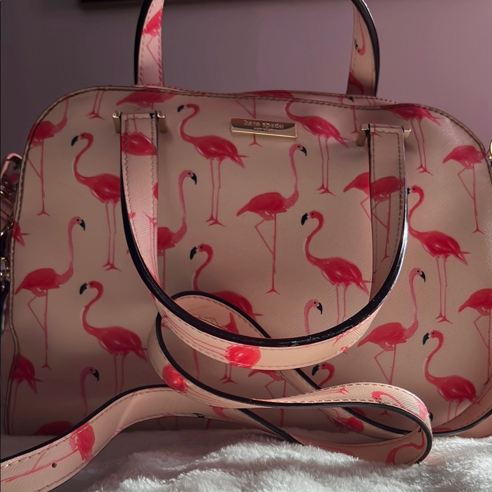 Kate Spade Pink Flamingo Print Women's Bag